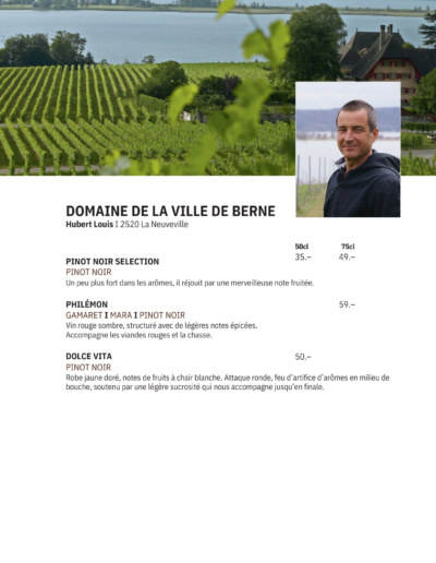 DOMAINE DE LA VILLE DE BERNE
