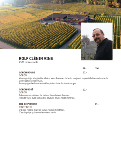 ROLF CLÉNIN VINS